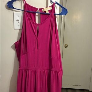MICHAEL Michael Kors Fuchsia Sleeveless Keyhole Maxi Dress